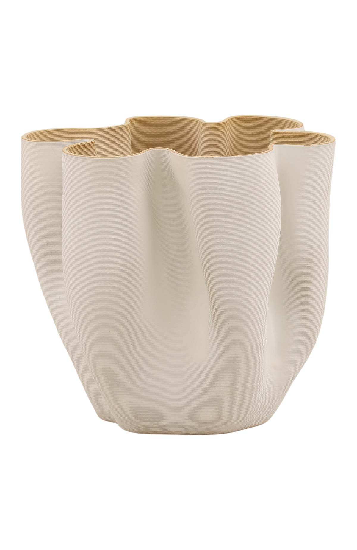 Dovetail Furniture Kyra 3D Printed Porcelain Decorative Vase - Image 1 of 3