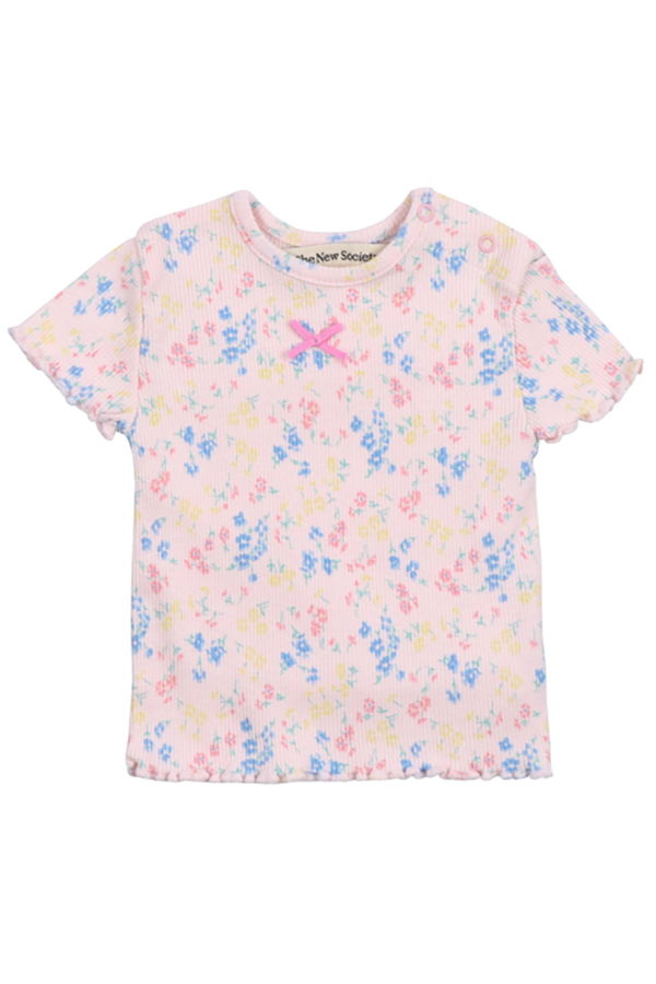 KIDS The New Society Baby TNS Rib T-shirt Sabina Pink Floral Print Tee - Pink