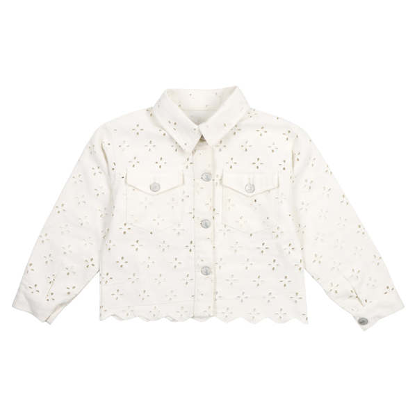 KIDS The New Society Camelia Denim Jacket - White KIDS The New Society Camelia Denim Jacket - White