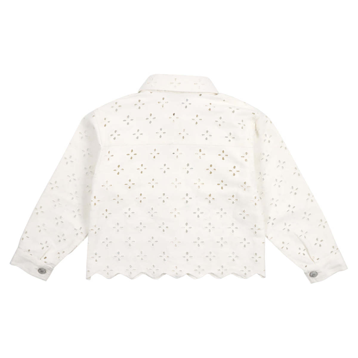 KIDS The New Society Camelia Denim Jacket - White - Image 2 of 8