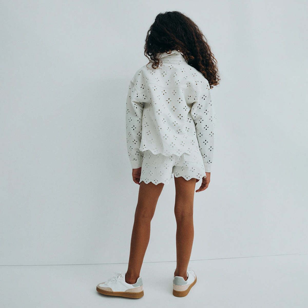 KIDS The New Society Camelia Denim Jacket - White - Image 4 of 8
