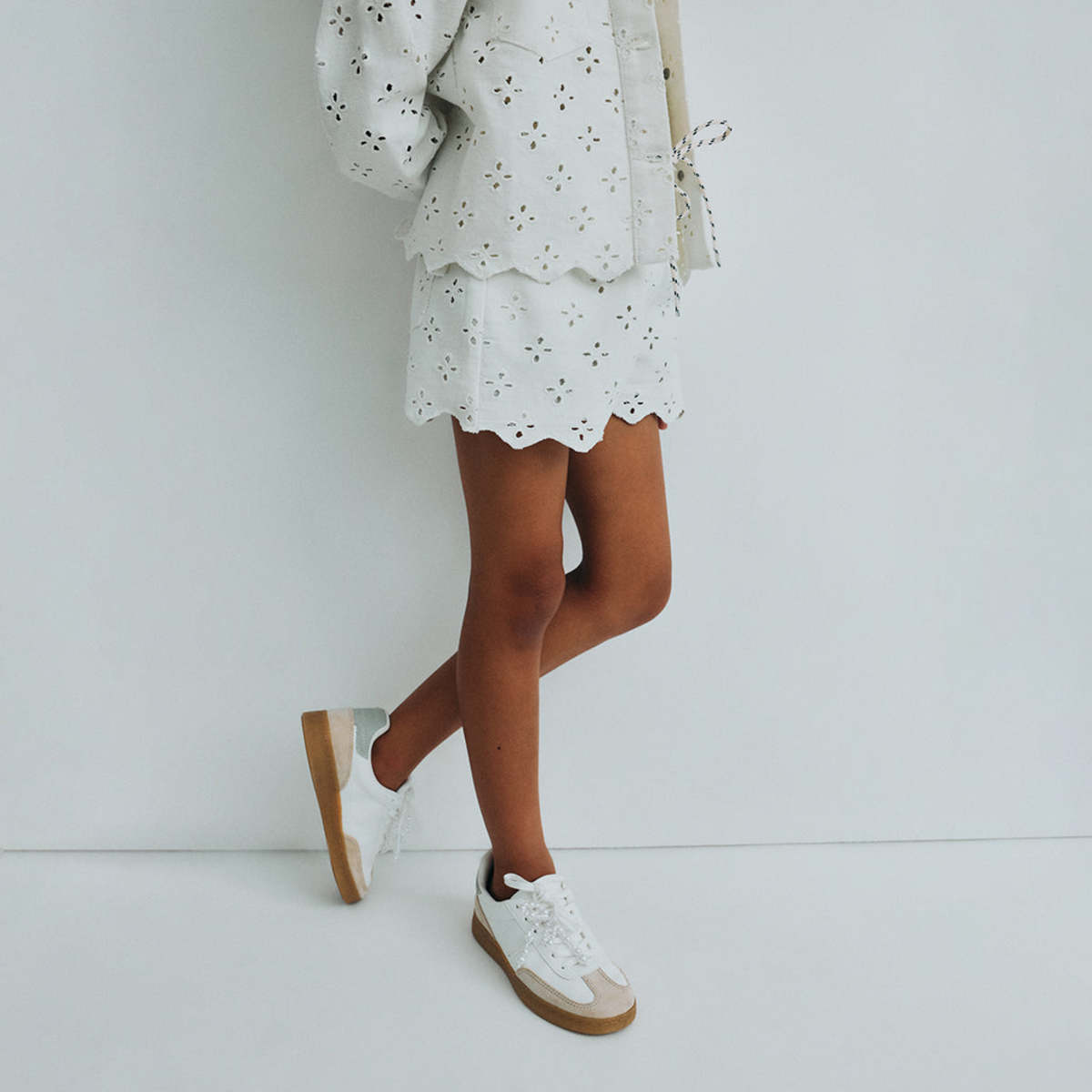 KIDS The New Society Camelia Denim Jacket - White - Image 6 of 8