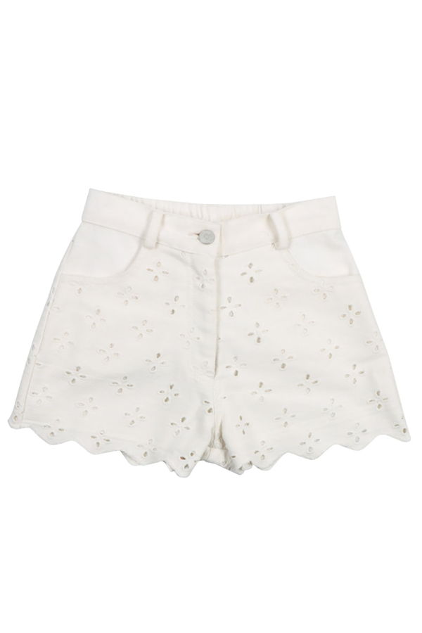 KIDS The New Society Camelia Shorts - White