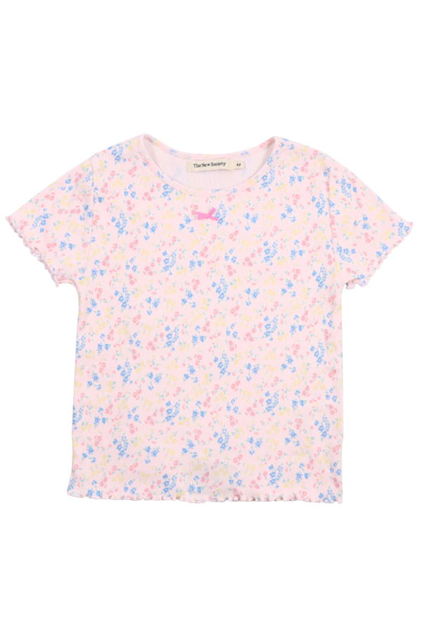 KIDS The New Society TNS Rib T-Shirt Sabina Floral Print