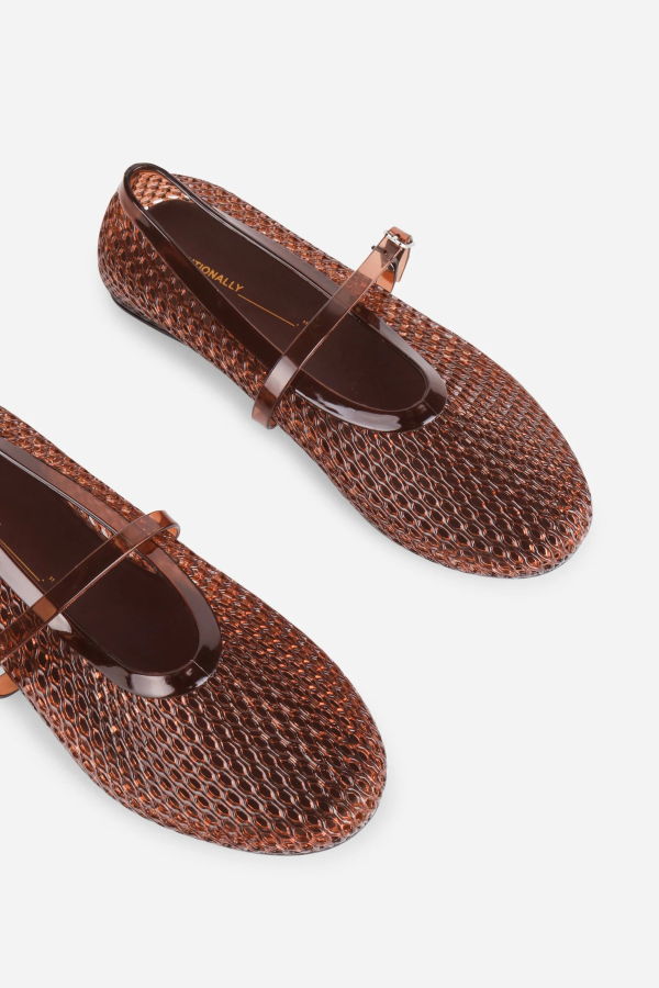 INTENTIONALLY __________. Classy Jelly Mary Jane - Mocha