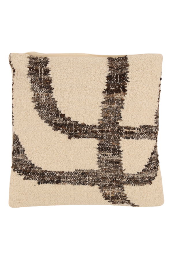 Dovetail Furniture Matteo Handwoven Wool Throw Pillow