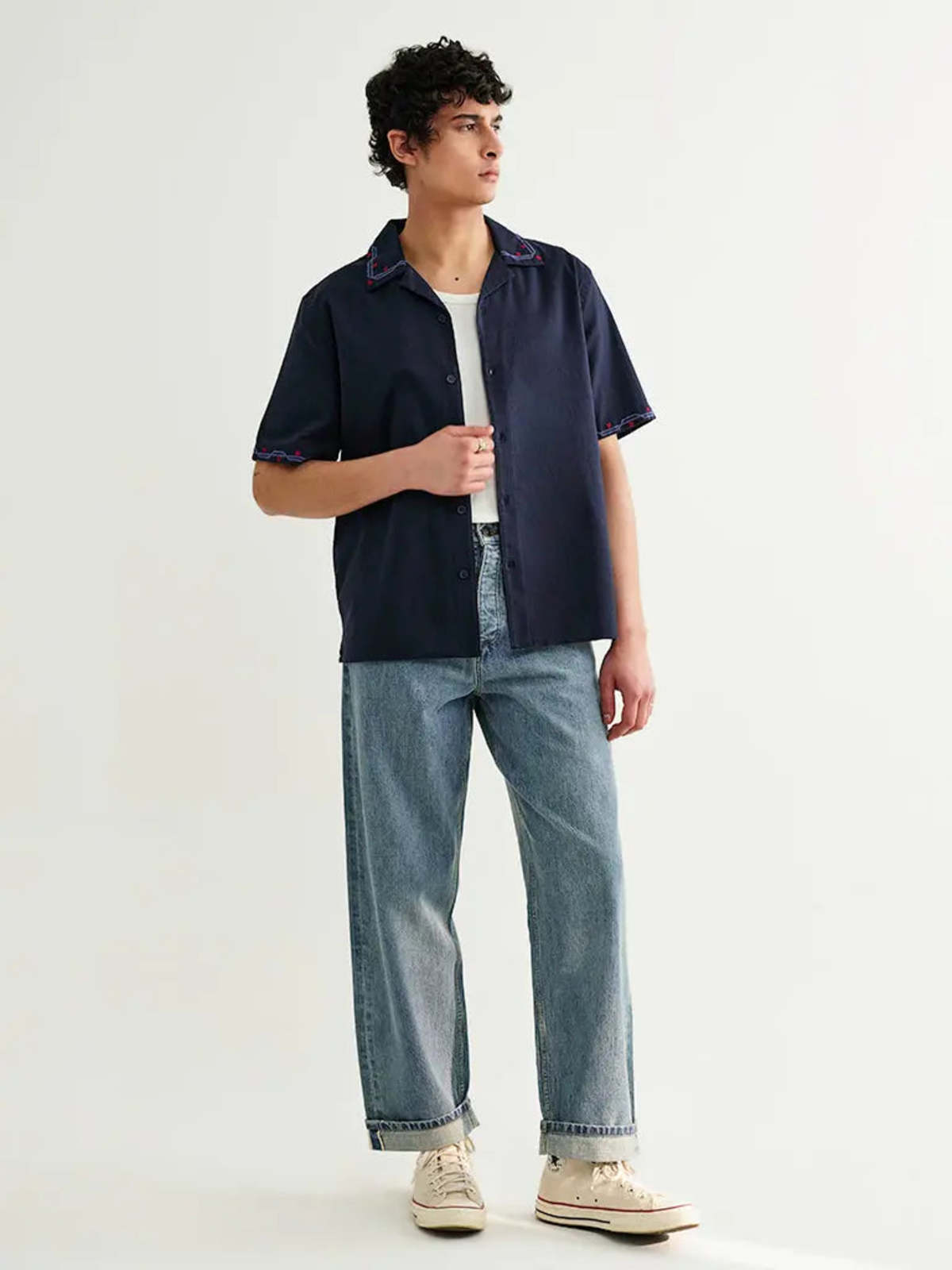 Wax London Didcot Cross Stitch Border Shirt - Image 2 of 10