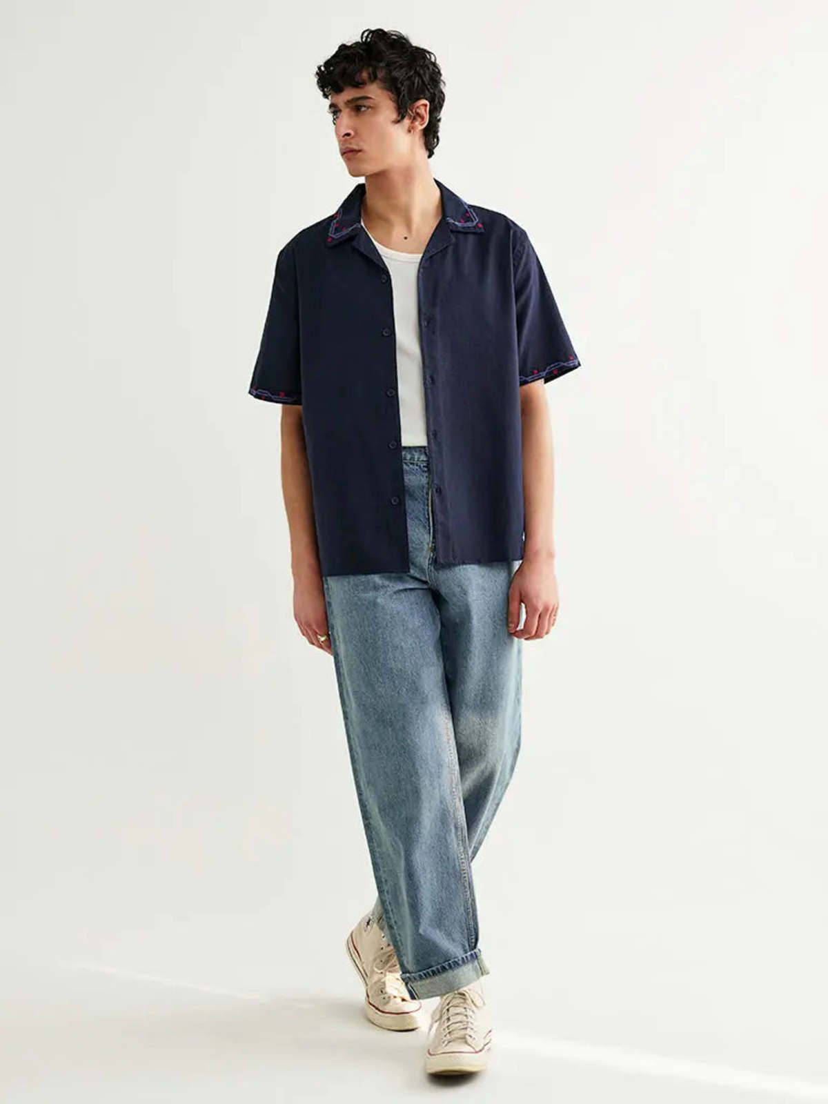 Wax London Didcot Cross Stitch Border Shirt - Image 3 of 10