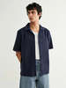 Wax London Didcot Cross Stitch Border Shirt - Thumbnail 4