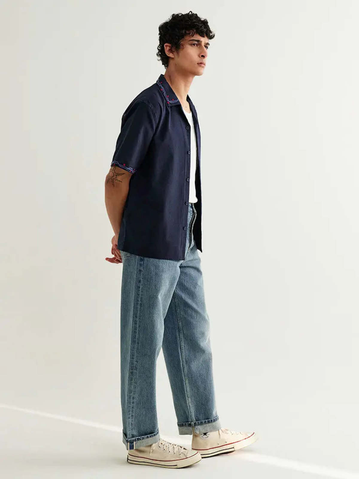 Wax London Didcot Cross Stitch Border Shirt - Image 6 of 10