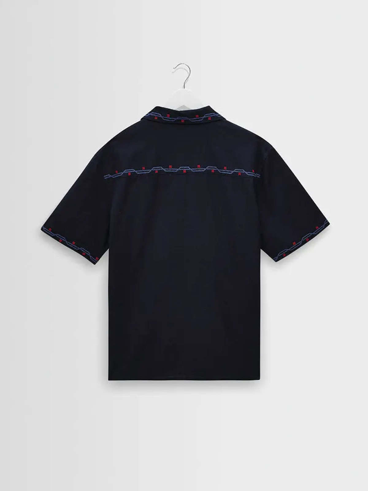 Wax London Didcot Cross Stitch Border Shirt - Image 8 of 10