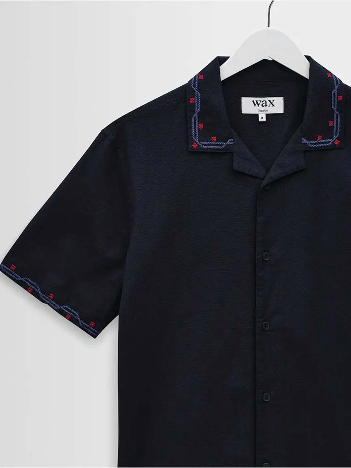 Wax London Didcot Cross Stitch Border Shirt - Image 9 of 10