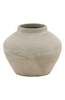 Dovetail Furniture Selene Medium Cement Outdoor Vase - Antique White - Thumbnail 1
