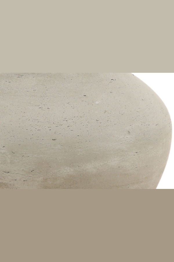 Dovetail Furniture Selene Medium Cement Outdoor Vase - Antique White