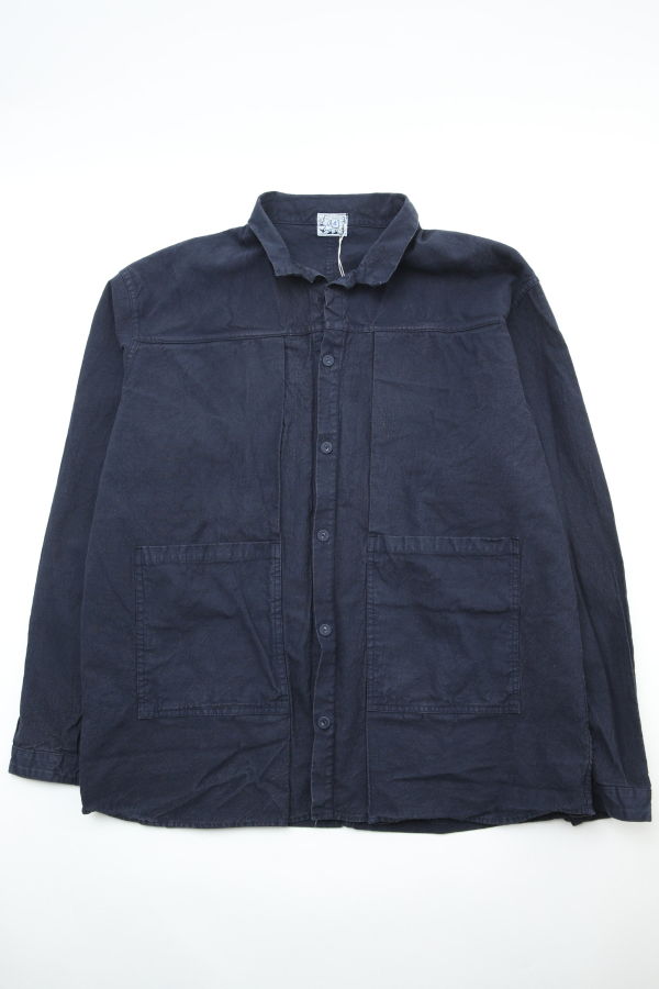 Tender 402 Two Birds Shirt Cotton Drop Cloth - Hadal Blue