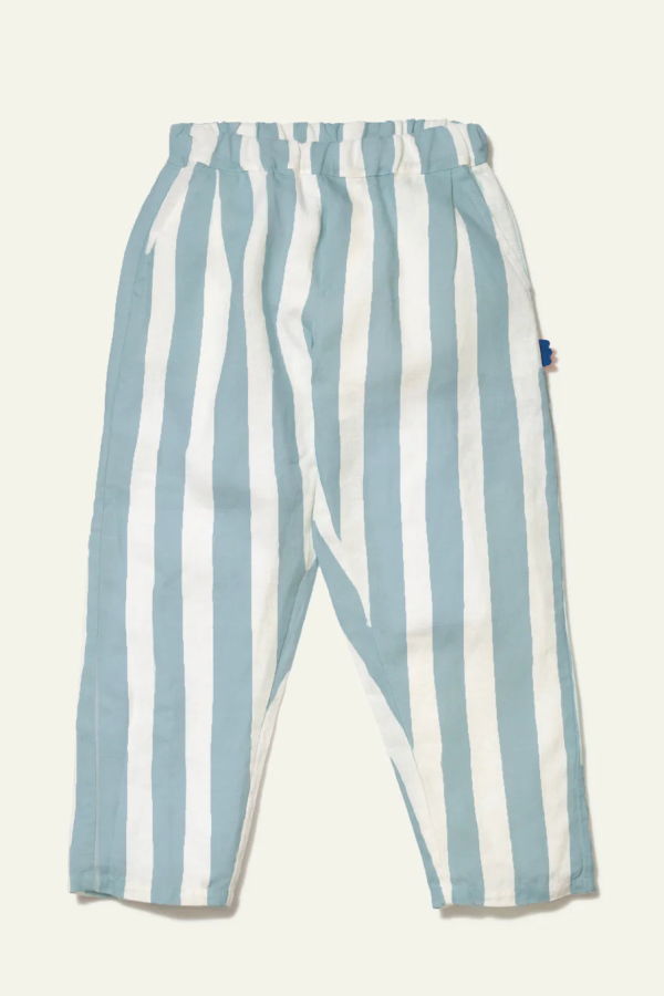 KIDS Mon Coeur Cabana Stripe Linen Pant