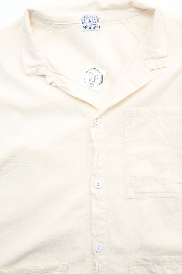 Tender Co.417 Three-Quarter Sleeve Frock Shirt - Rinsed Cotton Pyjama Shirt