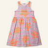 KIDS Mon Coeur Flower Gingham Recycled Cotton Dress - Thumbnail 2