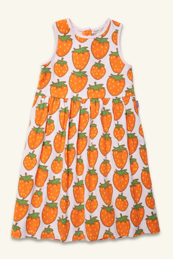 KIDS Mon Coeur Strawberry Tank Recycled Cotton Dress