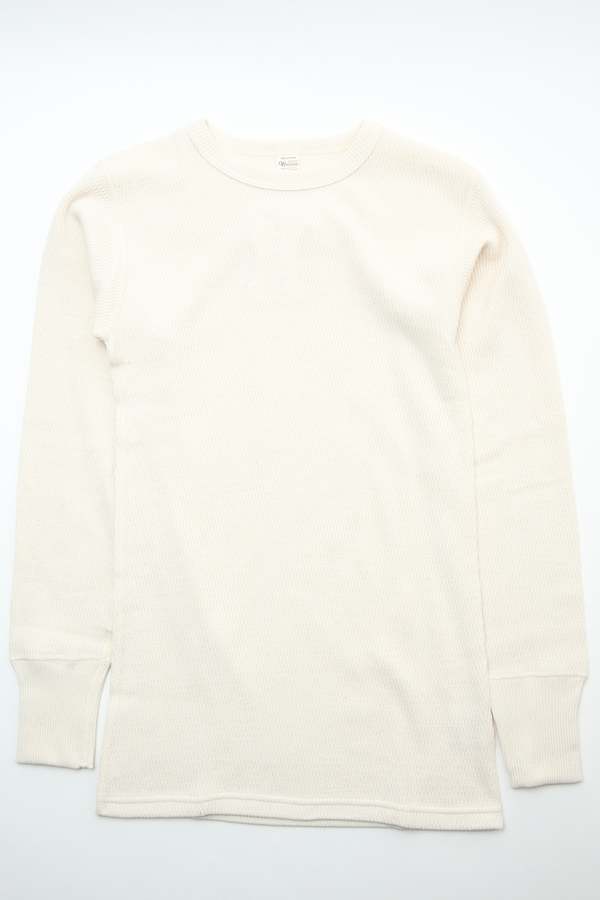 Warehouse & Co. Lot 5903 4-Needle Crew Neck Waffle Long Sleeve Tee