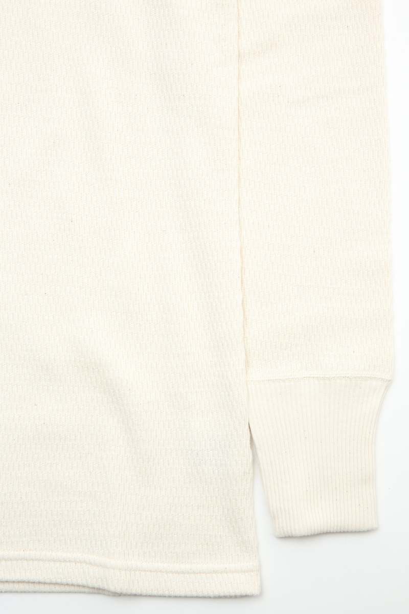 Warehouse & Co. Lot 5903 4-Needle Crew Neck Waffle Long Sleeve Tee