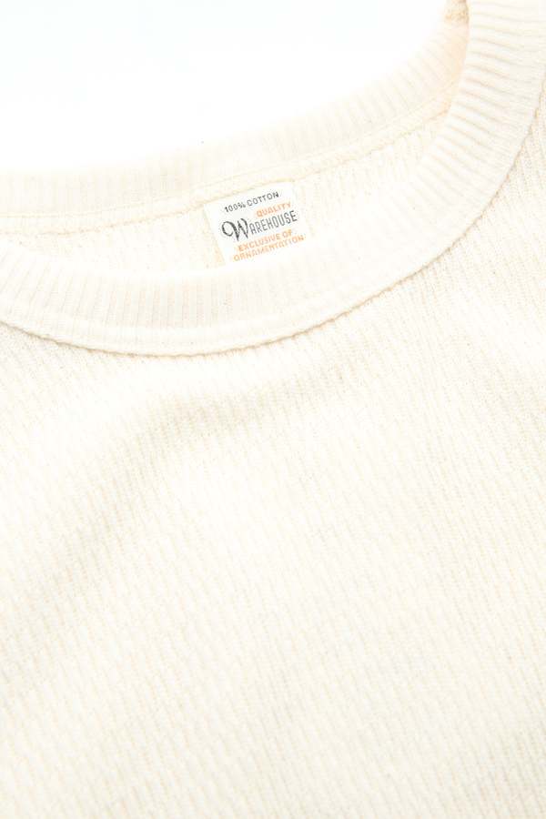 Warehouse & Co. Lot 5903 4-Needle Crew Neck Waffle Long Sleeve Tee