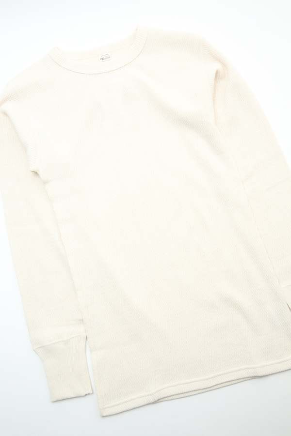 Warehouse & Co. Lot 5903 4-Needle Crew Neck Waffle Long Sleeve Tee