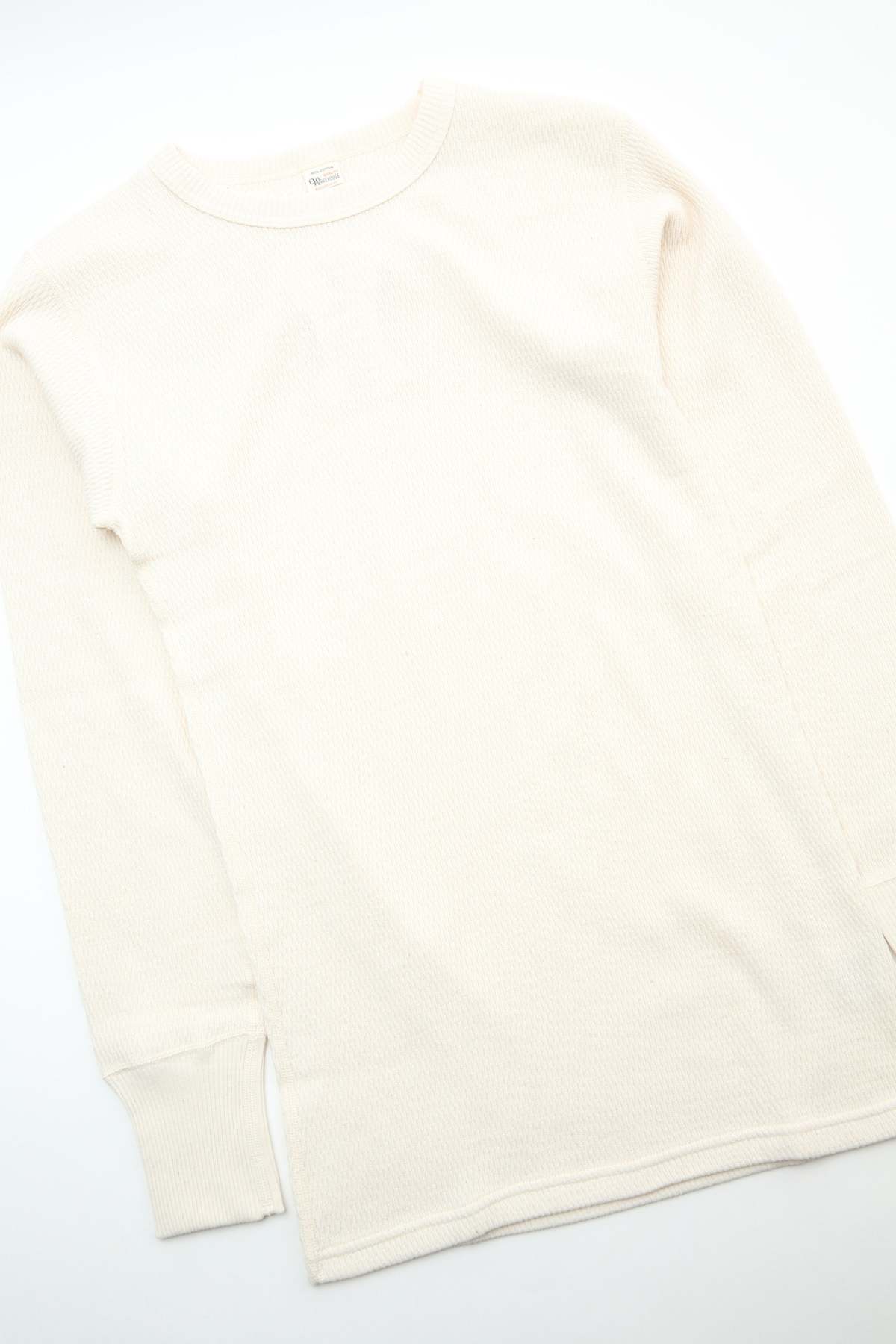Warehouse & Co. Lot 5903 4-Needle Crew Neck Waffle Long Sleeve Tee - Image 6 of 10