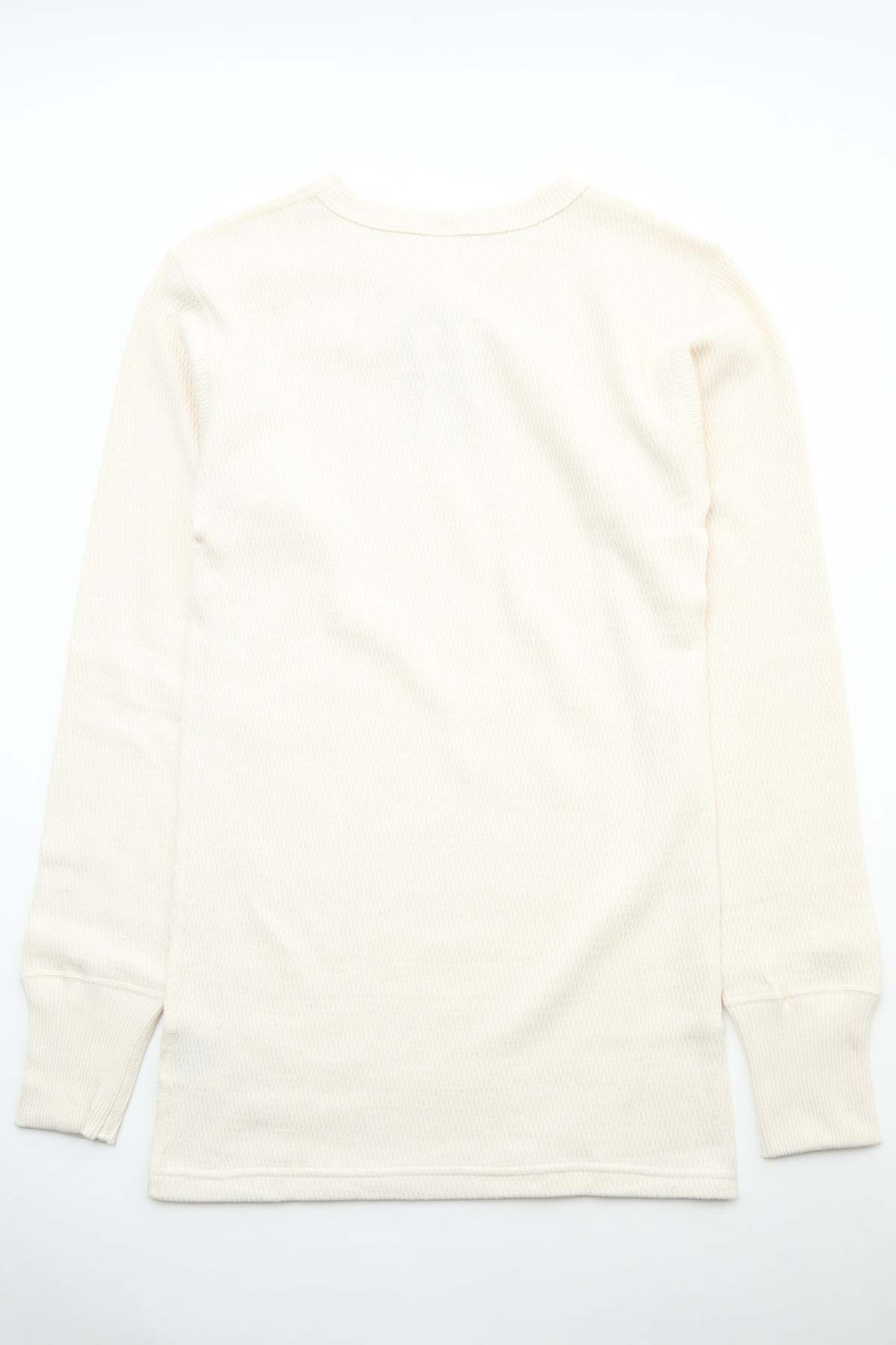 Warehouse & Co. Lot 5903 4-Needle Crew Neck Waffle Long Sleeve Tee - Image 7 of 10