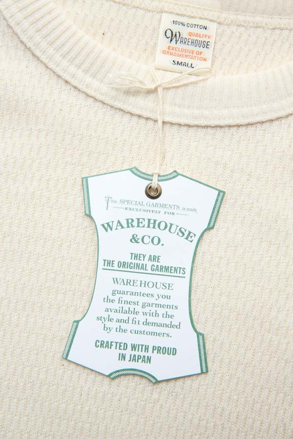 Warehouse & Co. Lot 5903 4-Needle Crew Neck Waffle Long Sleeve Tee