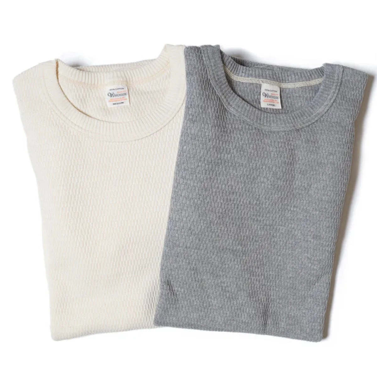 Warehouse & Co. Lot 5903 4-Needle Crew Neck Waffle Long Sleeve Tee - Image 10 of 10