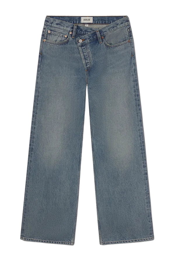 AGOLDE Arc Criss Cross Jean - Light Wash Denim
