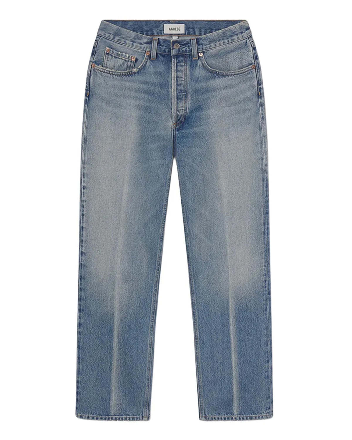 AGOLDE Lana Jeans - Light Wash Denim - Image 1 of 5