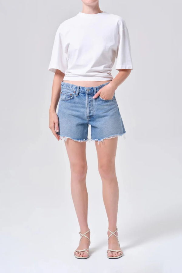 AGOLDE Parker Long Short - Light Wash Denim