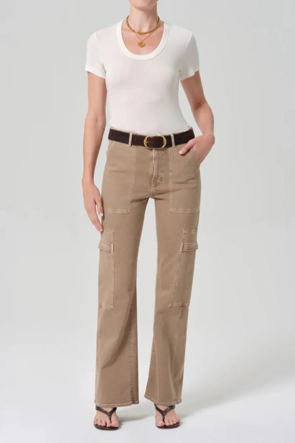 Citizens of Humanity Sienna Relaxed Utility Pants - Brown