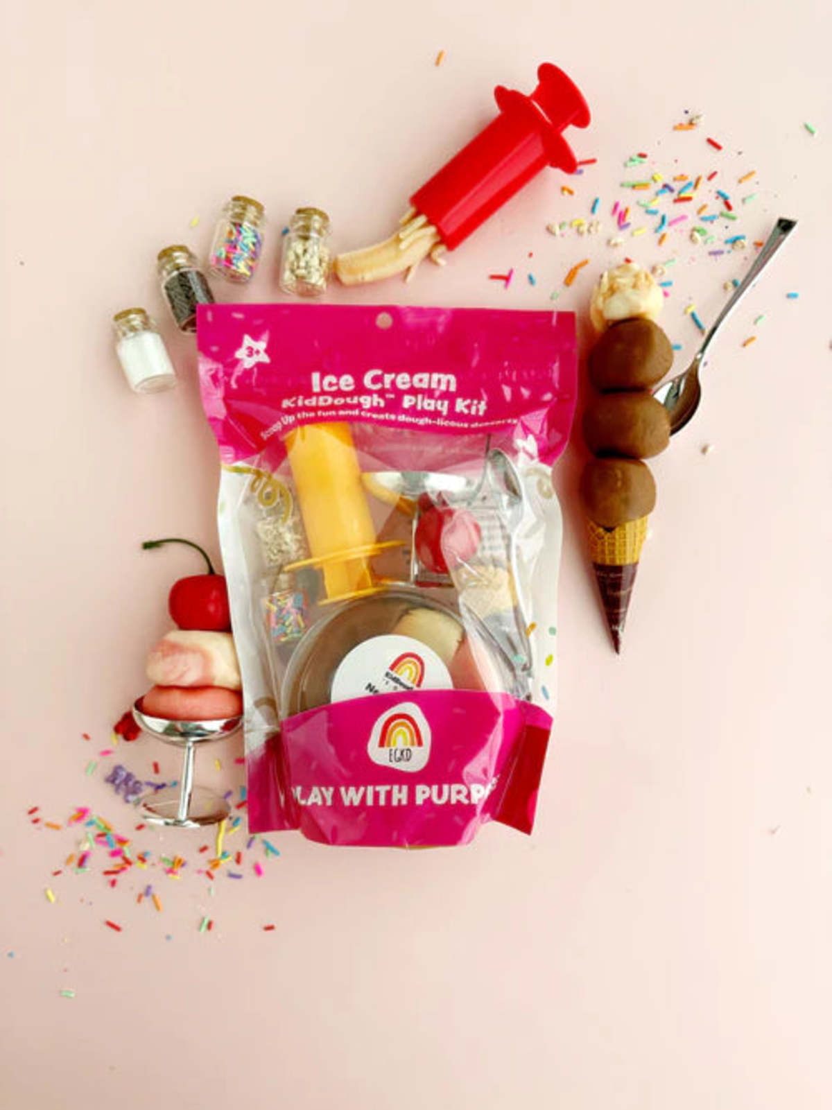 Earth Grown KidDoughs Kid Dough Play Kit - Ice Cream - Image 2 of 4