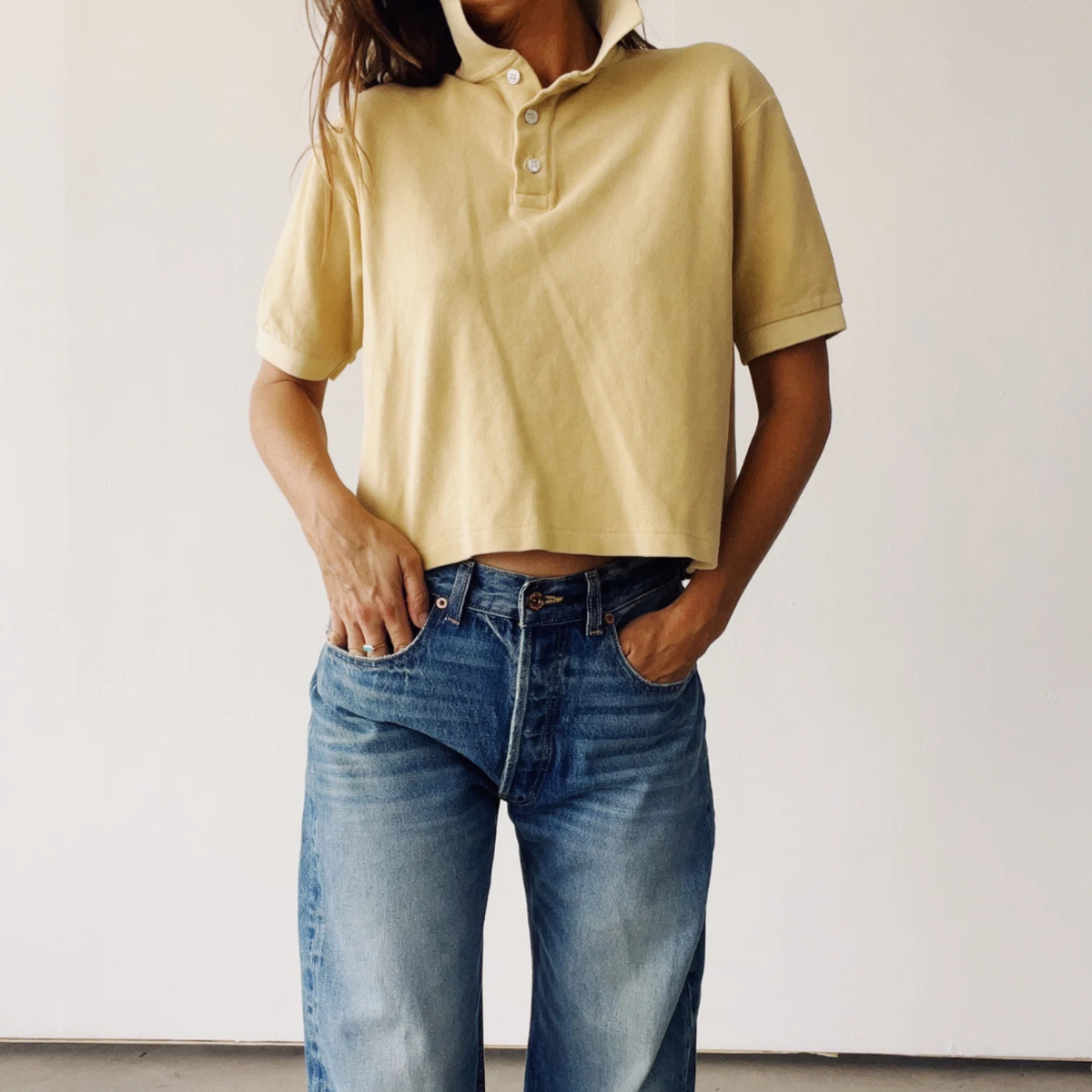 Hey Gang The Boxy Polo - Sand - Image 1 of 2