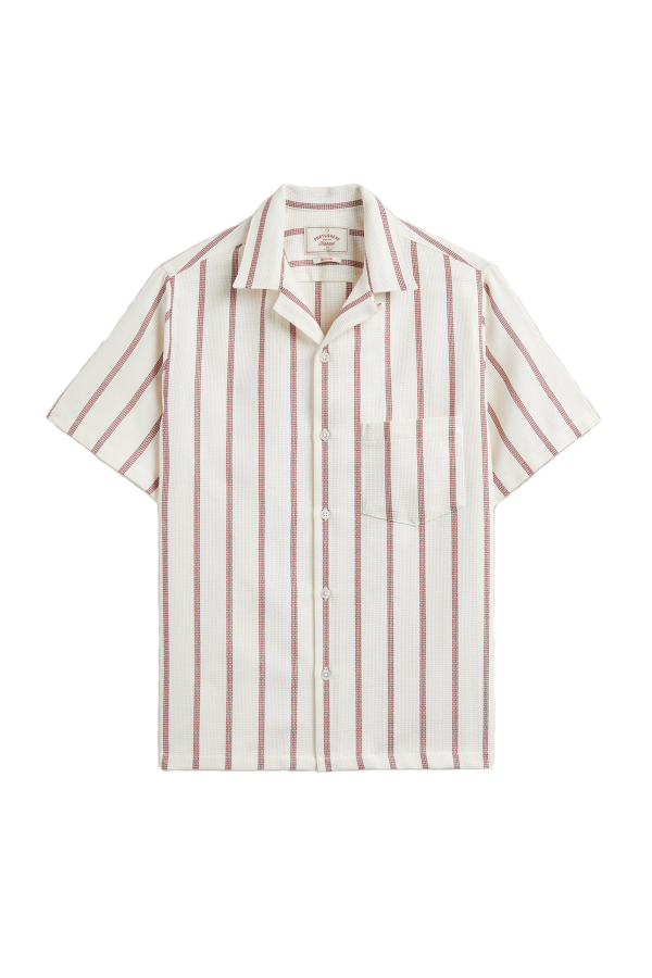 Portuguese Flannel Piquet Stripe Shirt