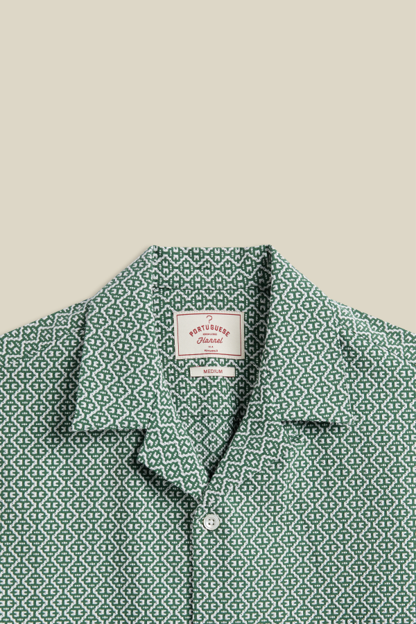 Portuguese Flannel Portuguese Tile Shirt - Green