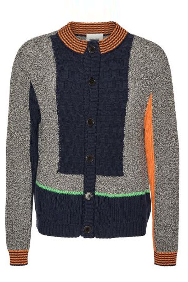 Henrik Vibskov Abundance Cardigan - Black White Denim