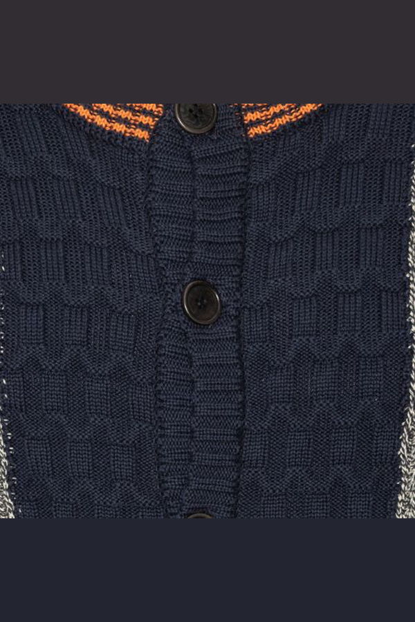 Henrik Vibskov Abundance Cardigan - Black White Denim