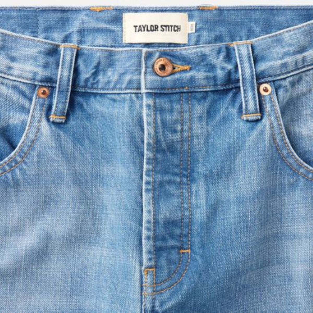 Taylor Stitch Democratic Jean - Light Wash Organic Selvedge Jeans - Image 4 of 6