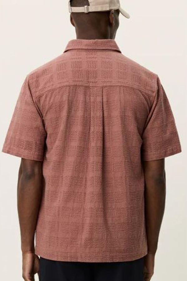 LES DEUX Charlie SS Shirt - Cognac Red