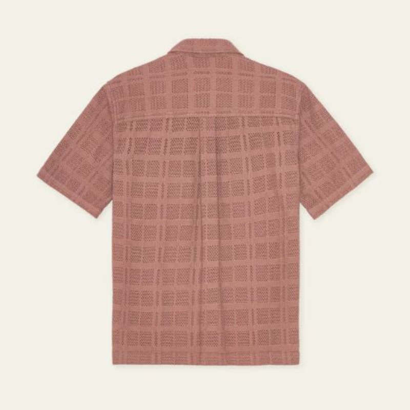 LES DEUX Charlie SS Shirt - Cognac Red
