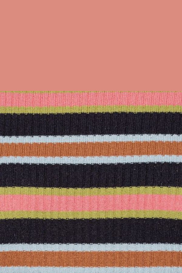 Henrik Vibskov Silk Stripes Knit Top - Navy Stripes