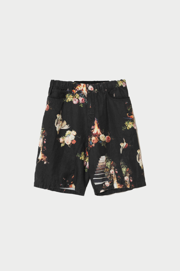 Undercover All-Over Flower Print Shorts