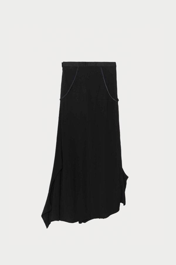 Undercover Asymmetric Skirt - Black