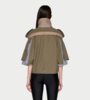 Ottolinger Cropped Trench Jacket - Green - Thumbnail 3