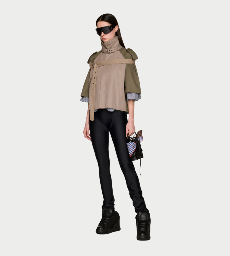 Ottolinger Cropped Trench Jacket - Green