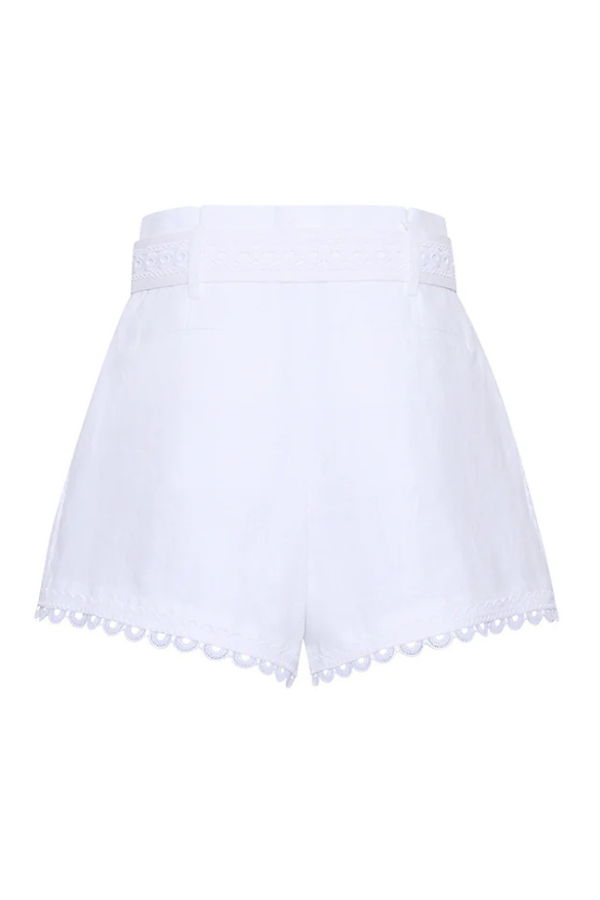 Cara Cara Pierce Short in White Lace Shorts